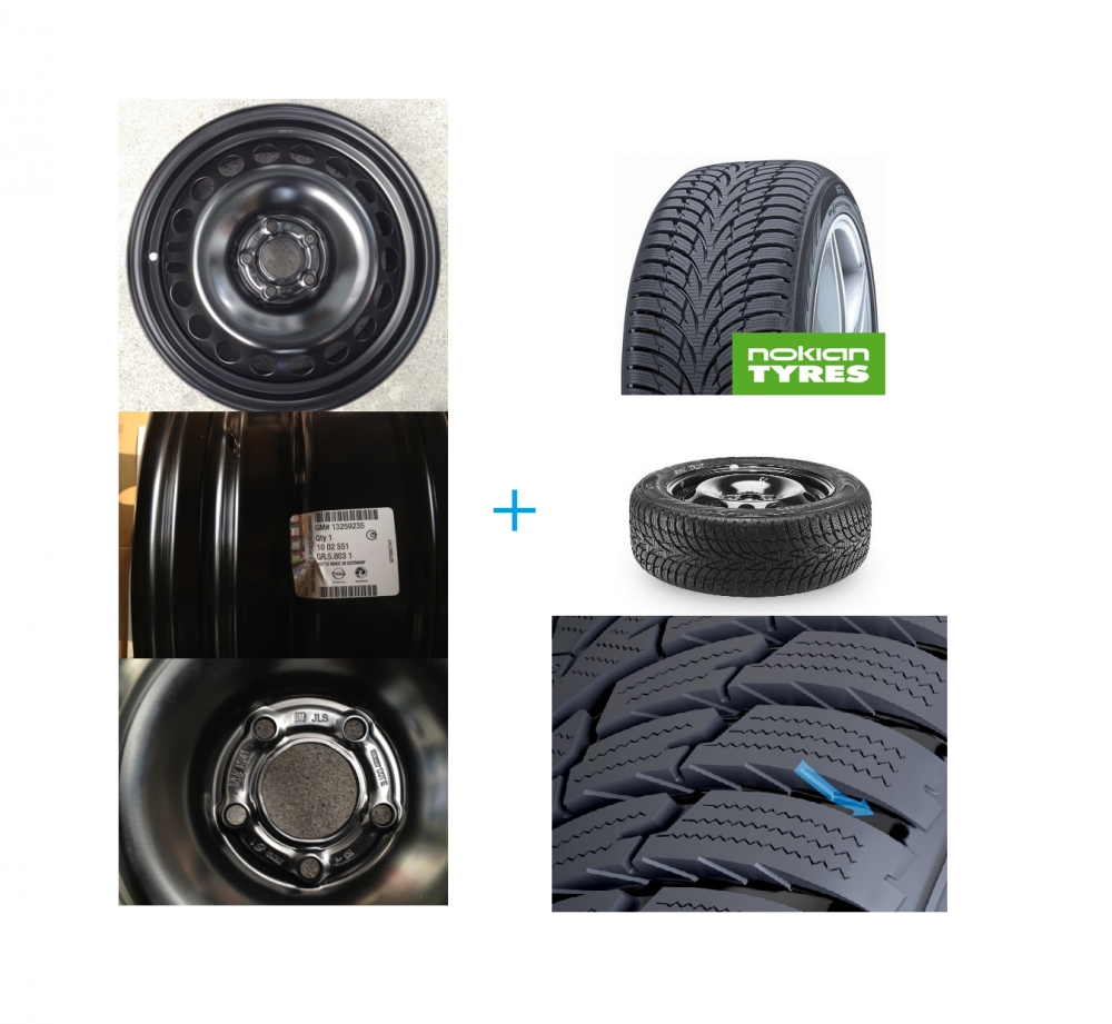 Kit janta si anvelopa Nokian WR D4 pentru Opel Astra J diesel DOT 2018